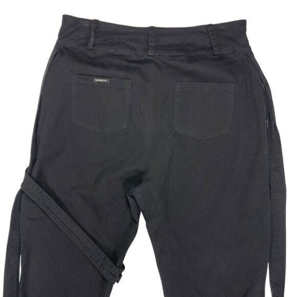 Maniere De Voir Black Straight Leg Pants - Picture 5 of 16